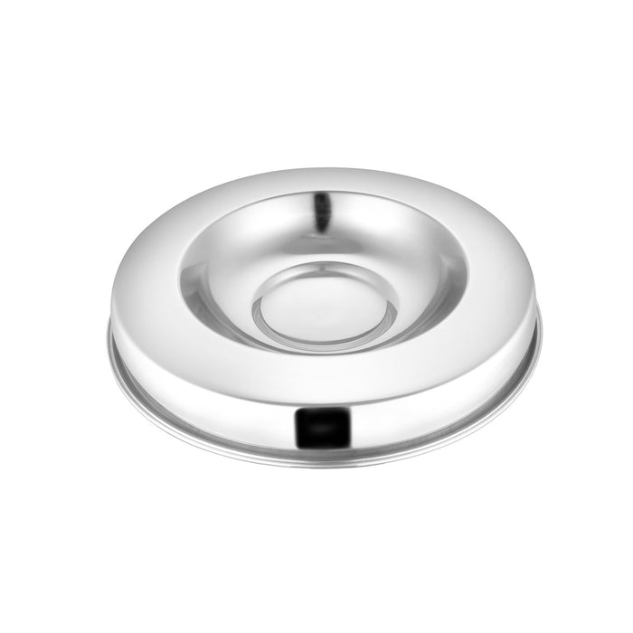 Stainless Steel Puppy Food Bowl - Stainless Steel "Flying Saucer" Puppy Food Bowl, 15"D x 2" Deep  