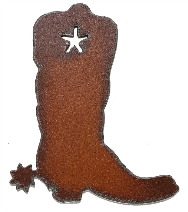 Rustic Metal Ornaments - Boot w/Star Rustic Metal Ornament  