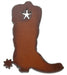 Rustic Metal Ornaments - Boot w/Star Rustic Metal Ornament  