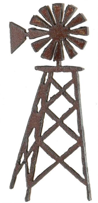 Rustic Metal Ornaments - Windmill Rustic Metal Ornament  