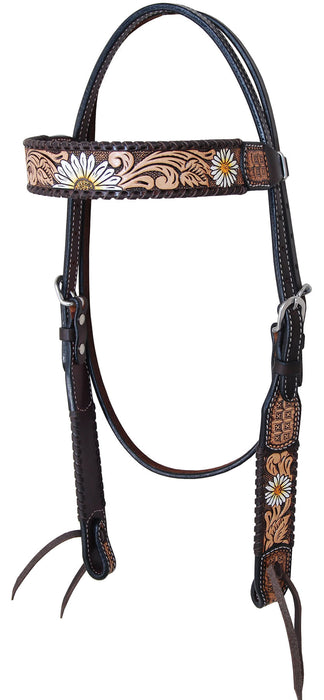 Rafter T Daisy Browband Headstall -   