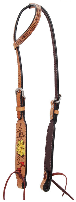 Rafter T Thunderbird Single Ear Headstall, Full, Lt Oil -   