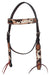 Rafter T Peppered Hide Browband Headstall -   