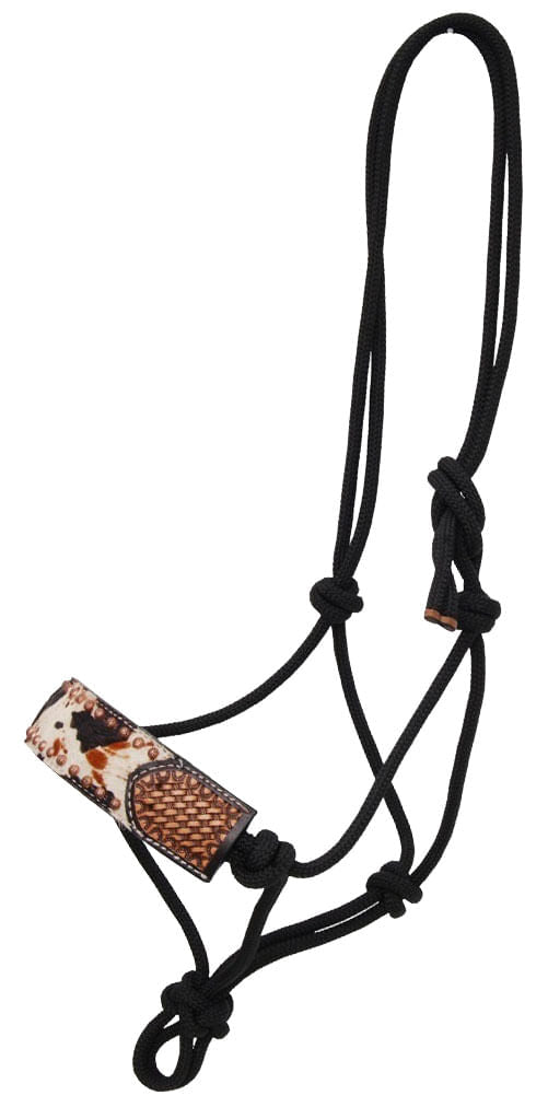 Rafter T Peppered Hide Rope Halter -   