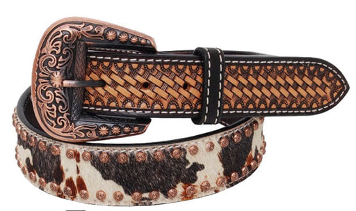 Rafter T Peppered Hide Ladies Belt - Large  