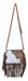 Rafter T Cowhide & Fringe Crossbody -   