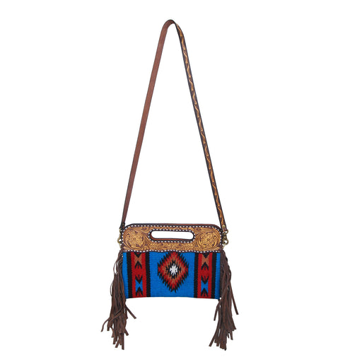 Rafter T Navajo Clutch and Crossbody Purse - Blue  