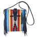 Rafter T Navajo Wool Crossbody Purse - Tan/Blue  