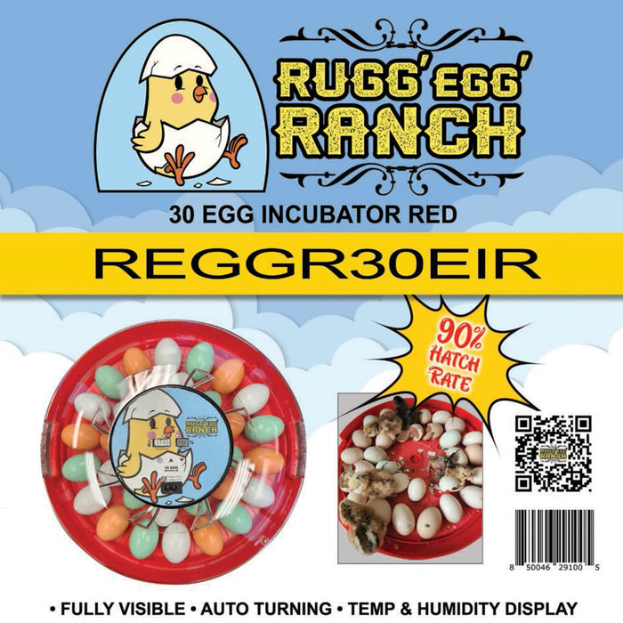 Rugg'EGG' Ranch 30 Egg Incubator, Red -   