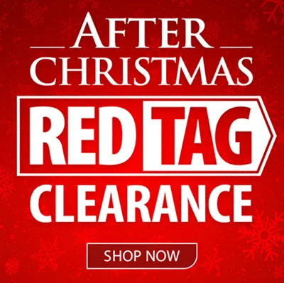 After Christmas Red Tag clearance banner, start shopping
