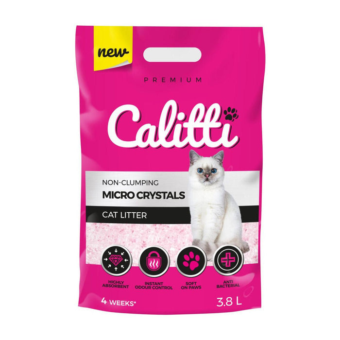 Calitti MICRO Crystals Ultra Fine Cat Litter - SD21C - Unscented (Pink Granules) - 8 lb - 1 - 1