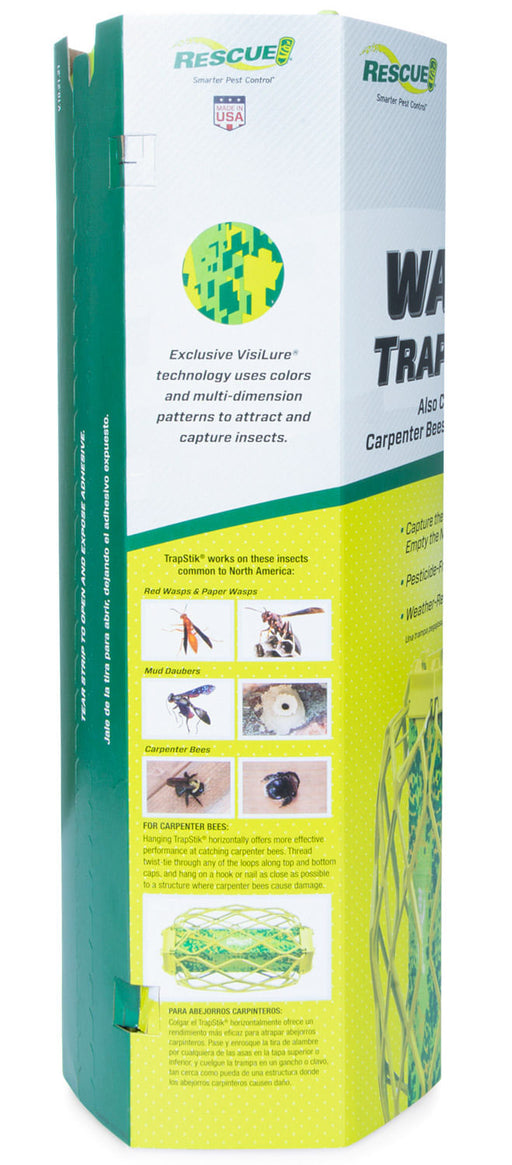 Rescue TrapStik for Carpenter Bees, Wasps and Mud Daubers -   