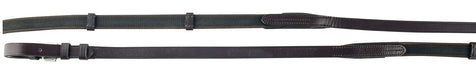 Avignon Rubberized Web Reins, 5/8" x 54" - Havana  