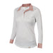 Aubrion Equestrian Style Show Shirt - White/Iced Coffee Medium 