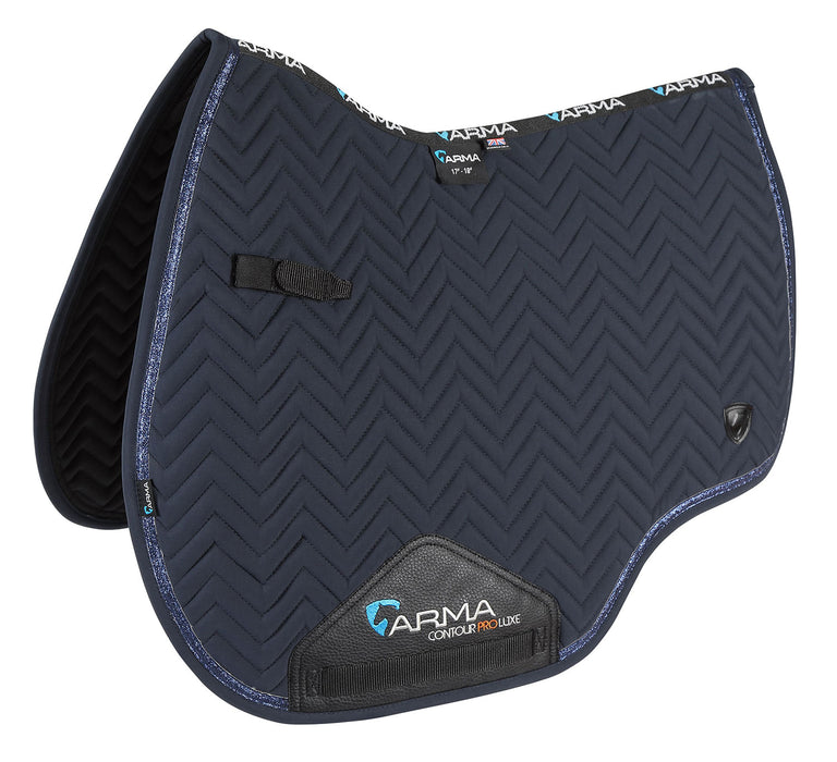 Arma Glitter Trim Saddle Pad - Navy  