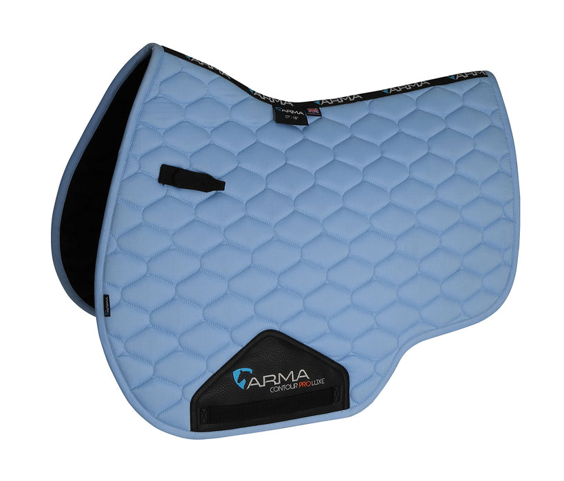 Arma Luxe Cotton Saddle Pad - Sky Blue  