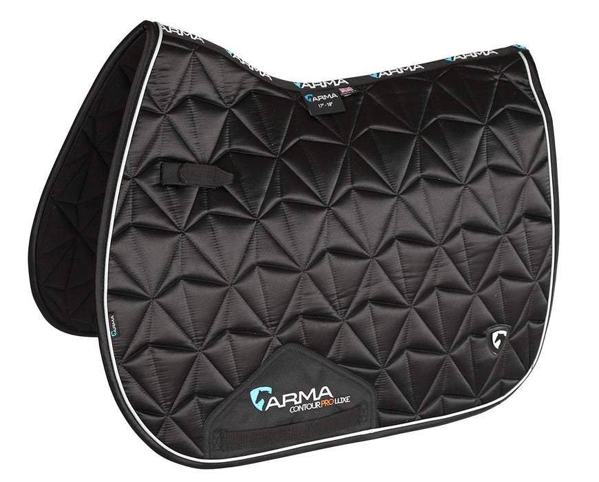 Arma Luxe Gloss Saddle Pad - Black  