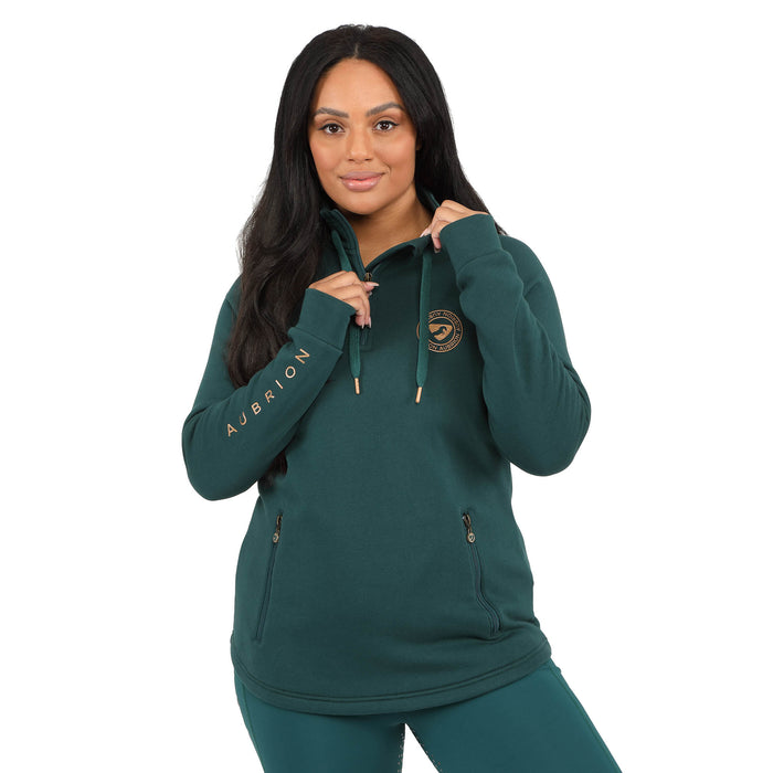 Aubrion Elm Half Zip Sweatshirt, Dark Green - XXLarge  