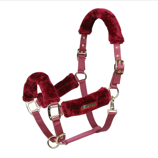 Arma Fleece Lined Halter with Breakaway Tab Color Burgundy