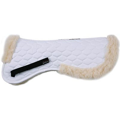 Shires Large Half Pad - White  