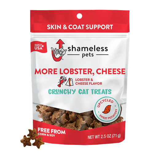 Shameless Pets Cat Treats, 2.5 oz - More Lobster/Cheese  