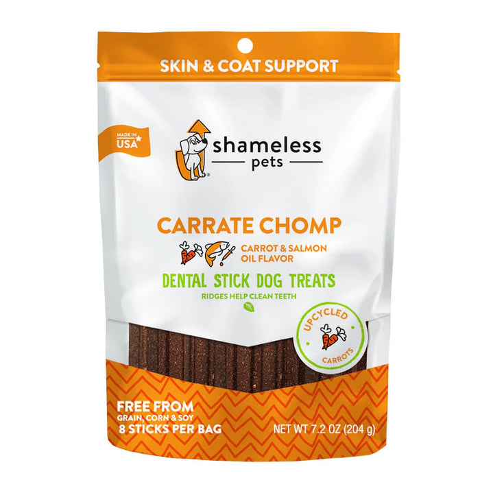 Shameless Pets Dental Sticks, 7.2 oz - Carrate Chomp  