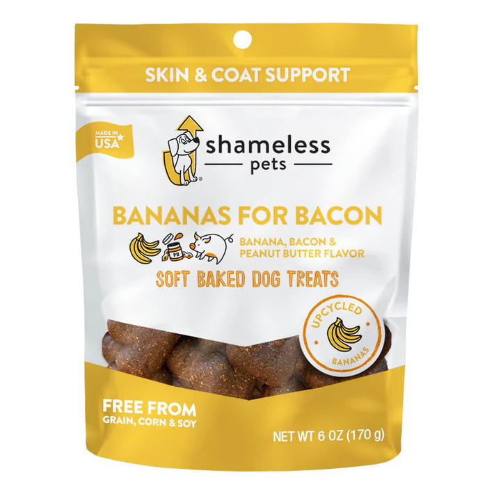 Shameless Pets Soft-Baked Biscuits, 6 oz - Bananas for Bacon  