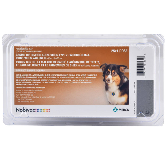 Nobivac Canine 1-DAPPv (5 Way) Dog Vaccine - 25 Dose  