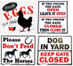 Gate Signs - Please Dont Feed Hor  