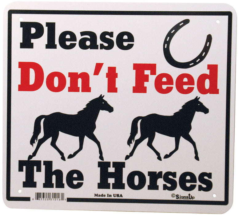 Gate Signs - Please Dont Feed Hor  