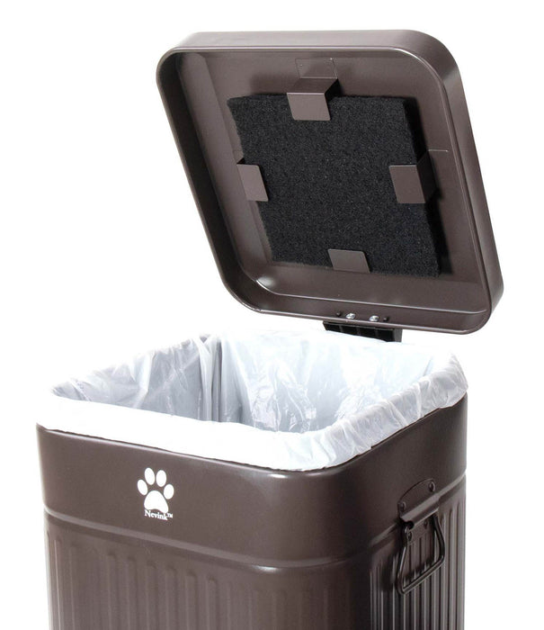 Nevink Dog Poop Trash Can for Outdoors, 12 Liter -   