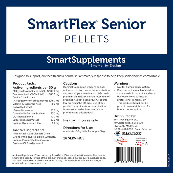 SmartEquine SmartFlex Senior Pellets Size 3.7 LB