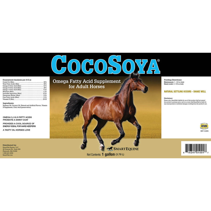 CocoSoya Oil, Omega Fatty Acid Supplement for Horses