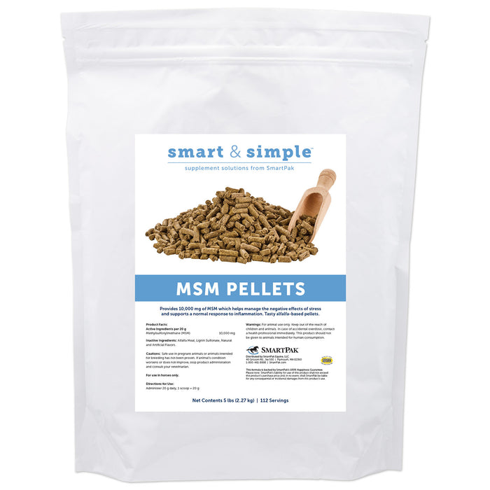 SmartEquine Smart & Simple MSM Pellets Size 5 LB