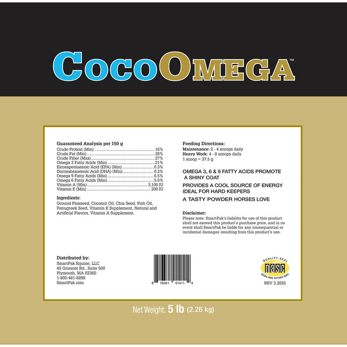 CocoOmega, Omega Fatty Acid Supplement for Horses, Granular