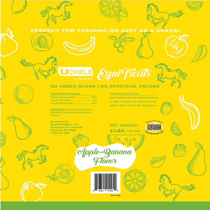 Uckele Equi Treats Bite Sized Pellets-Apple-Banana Size 4 LB