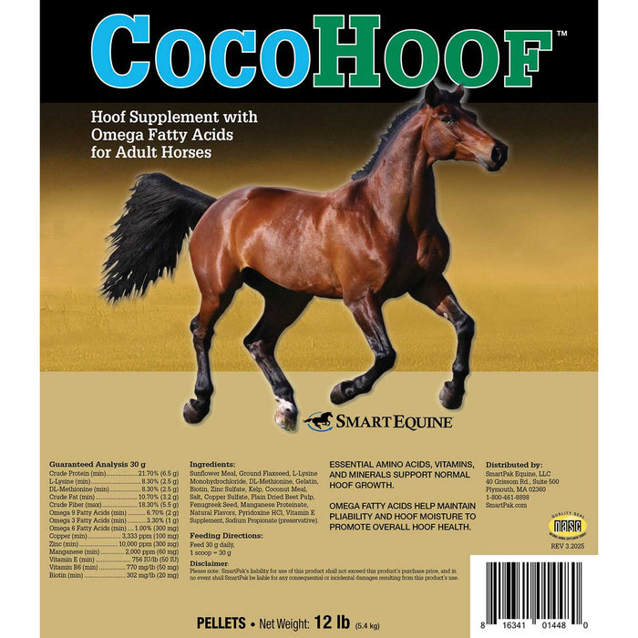 CocoHoof, Hoof Formula with Omega Fatty Acids for Horses, Pellets