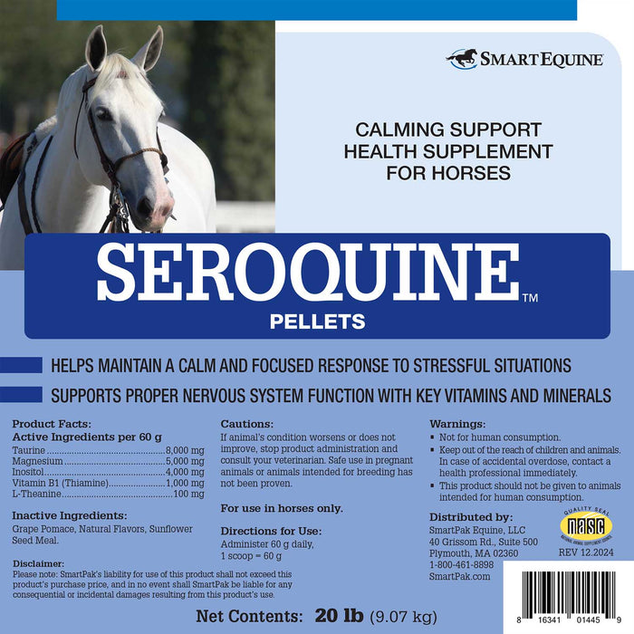 Seroquine Calming Support for Horses, Pellets