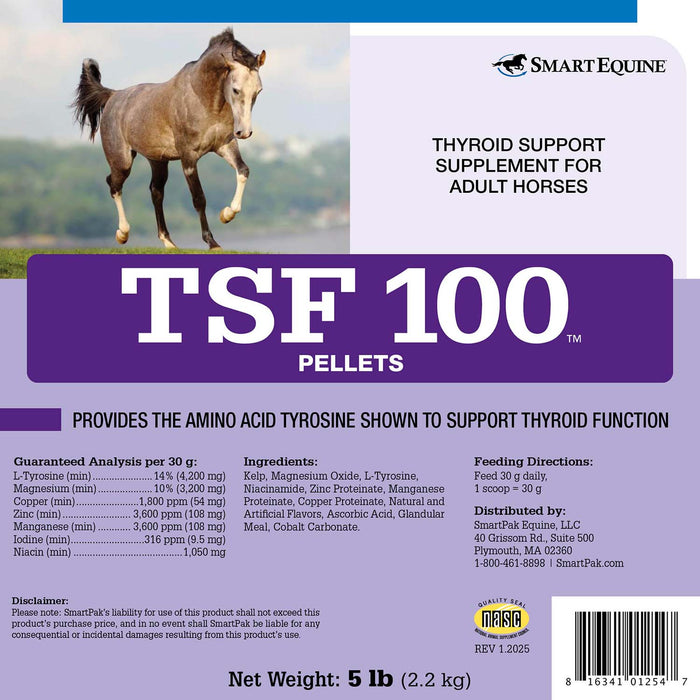 TSF 100 Thyroid Support for Horses, Pellets, 5 lb Bag