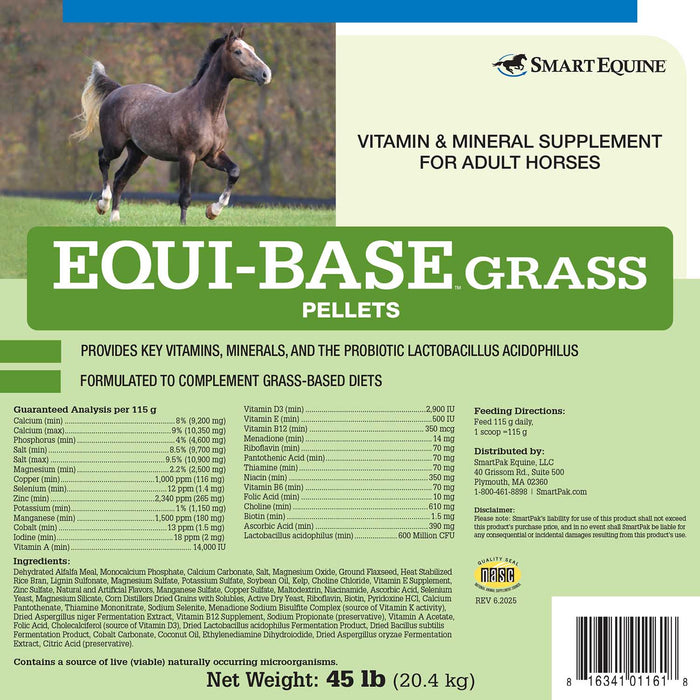 Equi-Base Grass, Vitamin & Mineral Supplement for Horses, Pellets