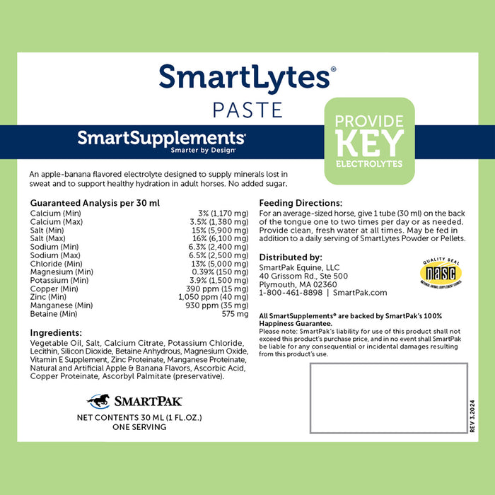 SmartEquine SmartLytes Paste Size One Size
