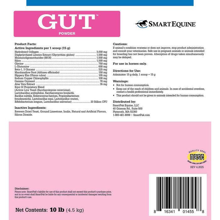 GUT, Digestive & Stomach Support Supplement for Horses, Powder