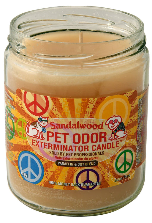 Sandalwood Pet Odor Exterminator Candle -   