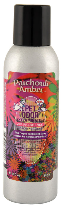 Pet Odor Exterminator Air Freshener Spray, Patchouli Amber -   