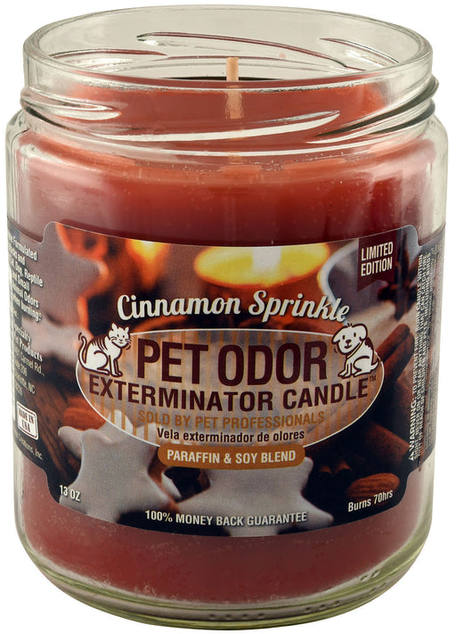 Pet Odor Exterminator Candle, Cinnamon Sprinkle -   