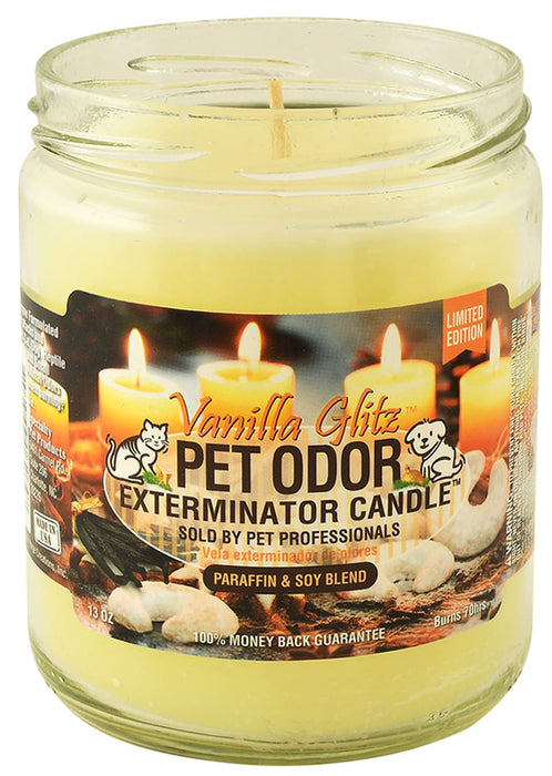 Pet Odor Eliminator Candle, Vanilla Glitz, 13 oz -   