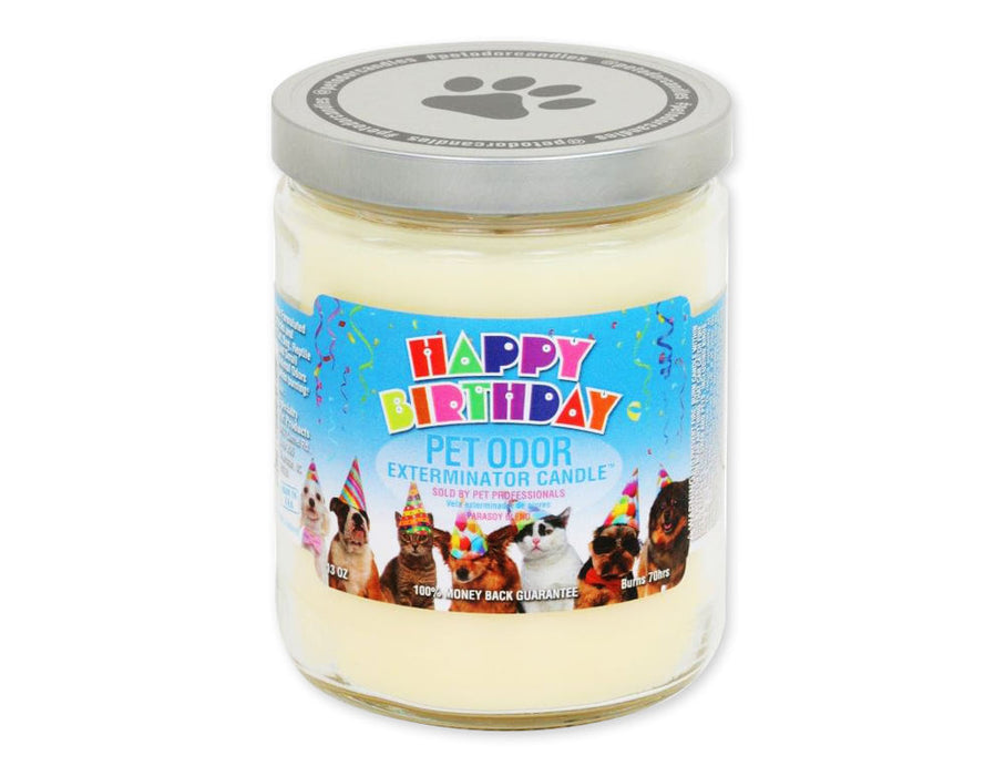 Pet Odor Exterminator Candle, Happy Birthday -   