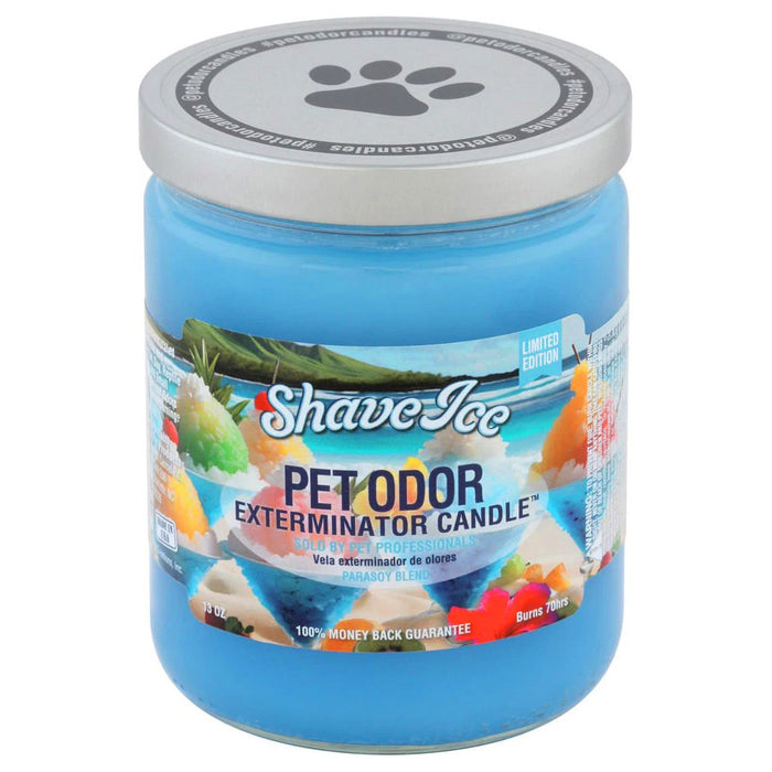 Vela exterminadora de olores de mascotas, hielo raspado, 13 oz