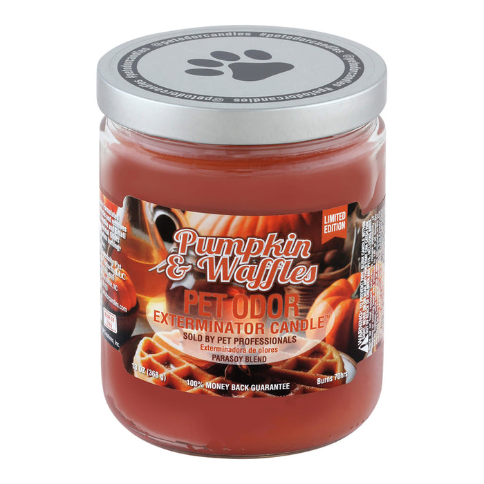 Pet Odor Exterminator Candle, Pumpkin & Waffles, 13 oz