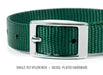 5/8"W Jeffers Nylon Dog Collar, 14" L - Dark Green  